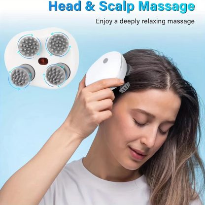 Electric Scalp Massager for Deep Tissue Massage